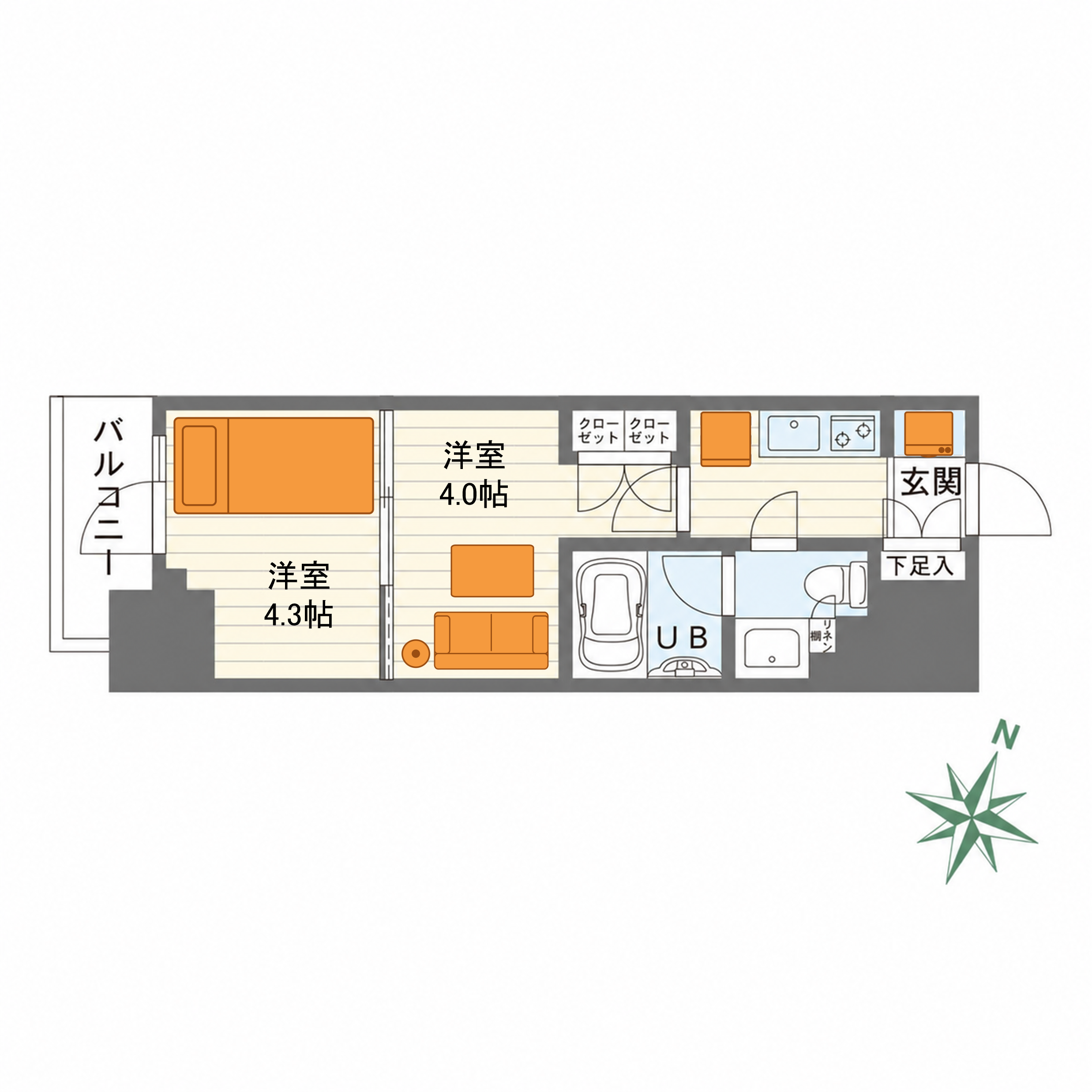 間取り図（部屋①）