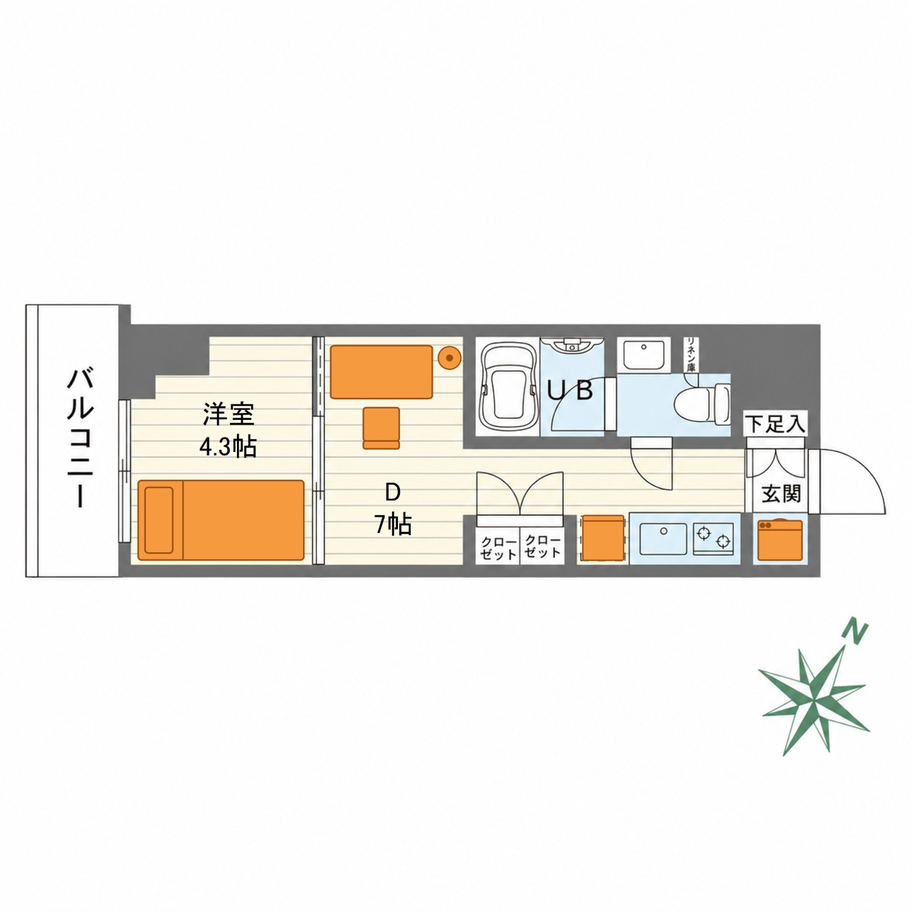 間取り図（部屋②）